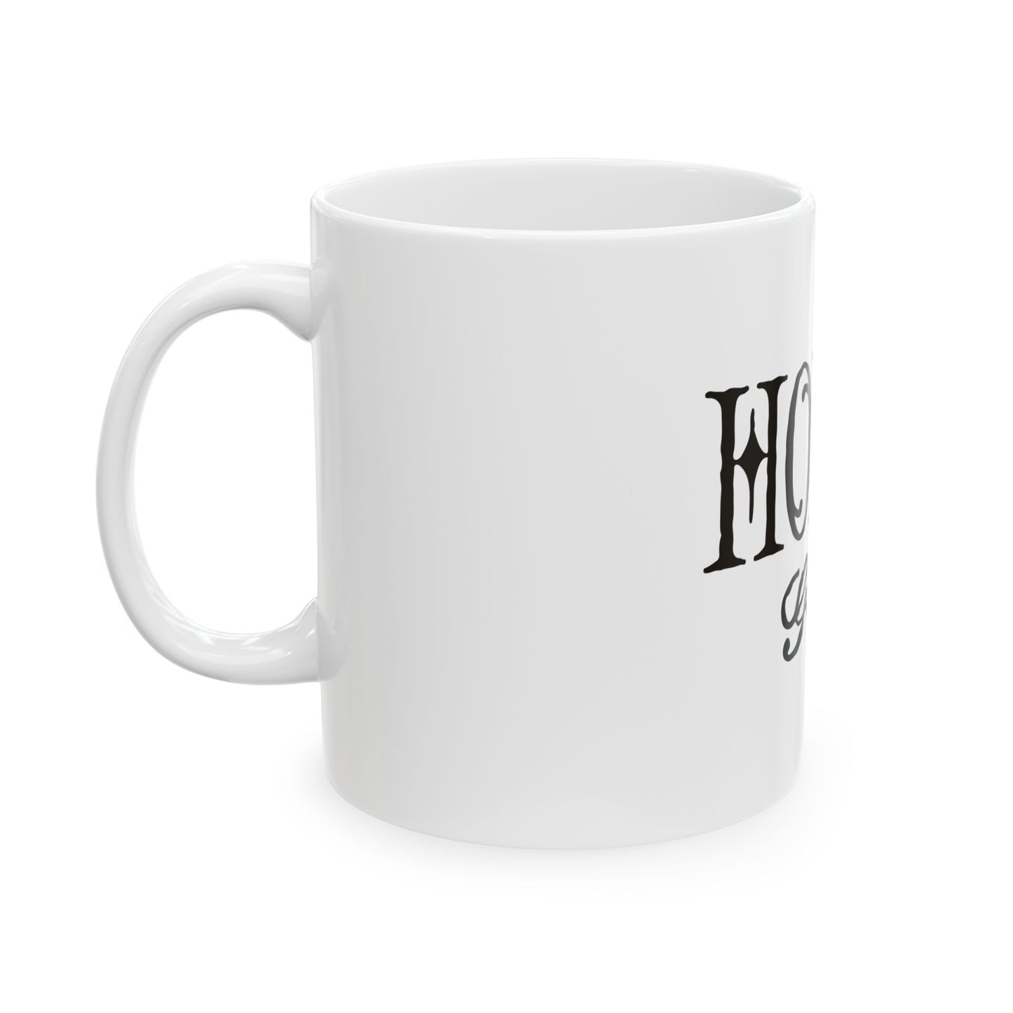 Holla Glass Bee Ceramic Mug - Unique 11oz & 15oz Coffee Cup for Nature Lovers