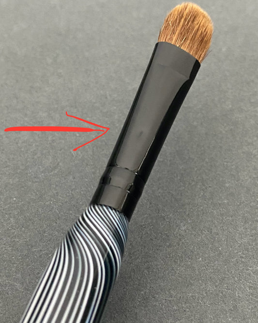 Black/White Stripe Sm. Tapered Eyeshadow