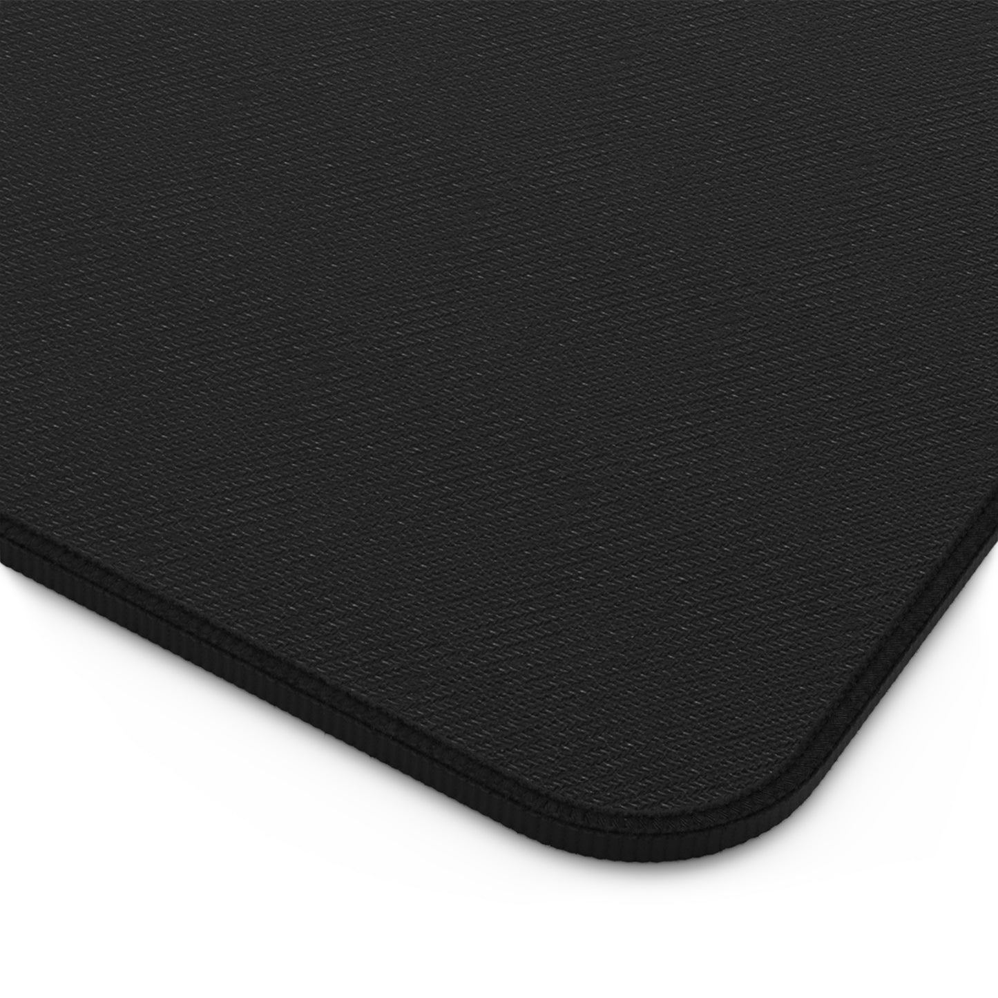 Minimal Dark Desk Mat — Large Ergonomic Mouse Pad with Subtle Monogram