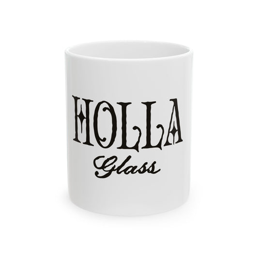 Holla Glass Bee Ceramic Mug - Unique 11oz & 15oz Coffee Cup for Nature Lovers
